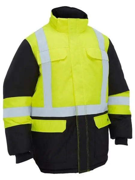Bisley H Taped Hi Vis Freezer Hooded Jacket BJ6454HT Metro Workwear.